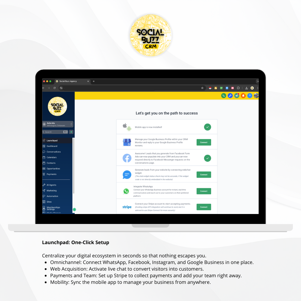Social Buzz CRM | All-in-One Business Automation & Lead Management Subscription