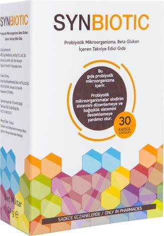 Synbiotic Probiyotik - Probiotic Supplement for Gut Health Support, 30 Capsules | Synbiotic Probiotics, Digestive Health Capsules