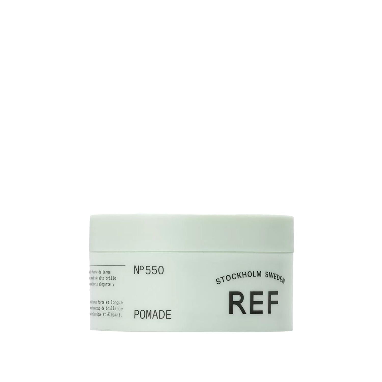 REF Pomade N°550 - Strong Hold, High Shine Hair Pomade for Styling - 85ml