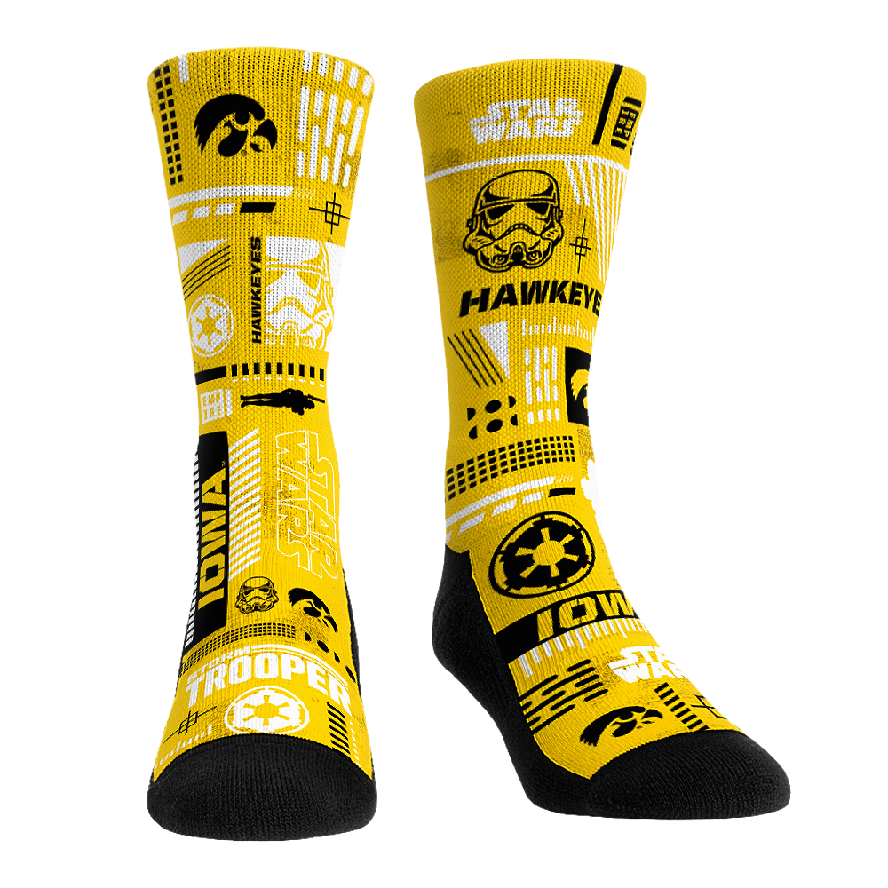 Rock 'Em Socks Rock 'Em Socks Iowa Hawkeyes - Star Wars  - Stormtrooper Pattern — main product shot