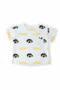 Mila & Rose ® Iowa White Tigerhawk Ruffle Pocket Tee — main product shot