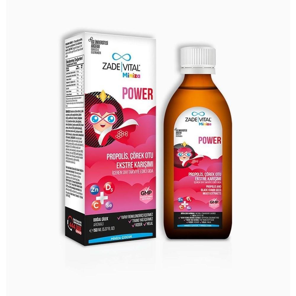 Zade Vital Miniza Power Dietary Supplement for Immune Support - Liquid Propolis and Black Seed Extract Supplement for Kids and Adults