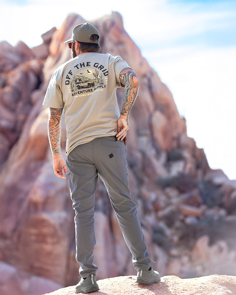 Off The Grid Surplus Lancer Taper Fit Pant - Iron Gate — detail close-up