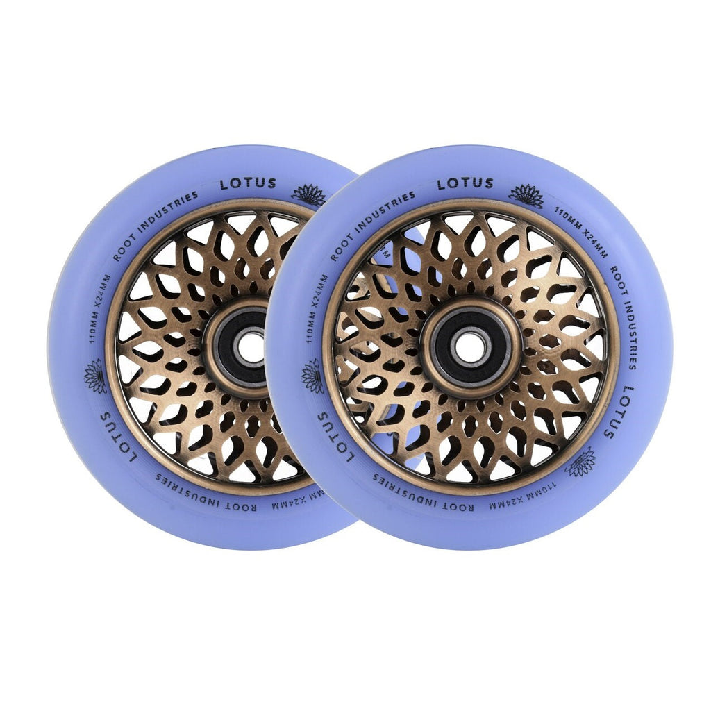 Root Industries 110mm X 24mm Lotus Wheels - Isotope/Coppertone (Pair)