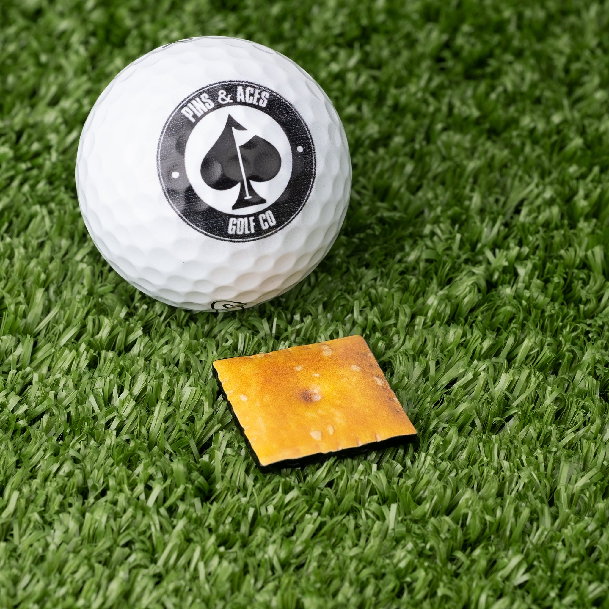 Cheese Cracker Ball Marker – Pins and Aces, view 4