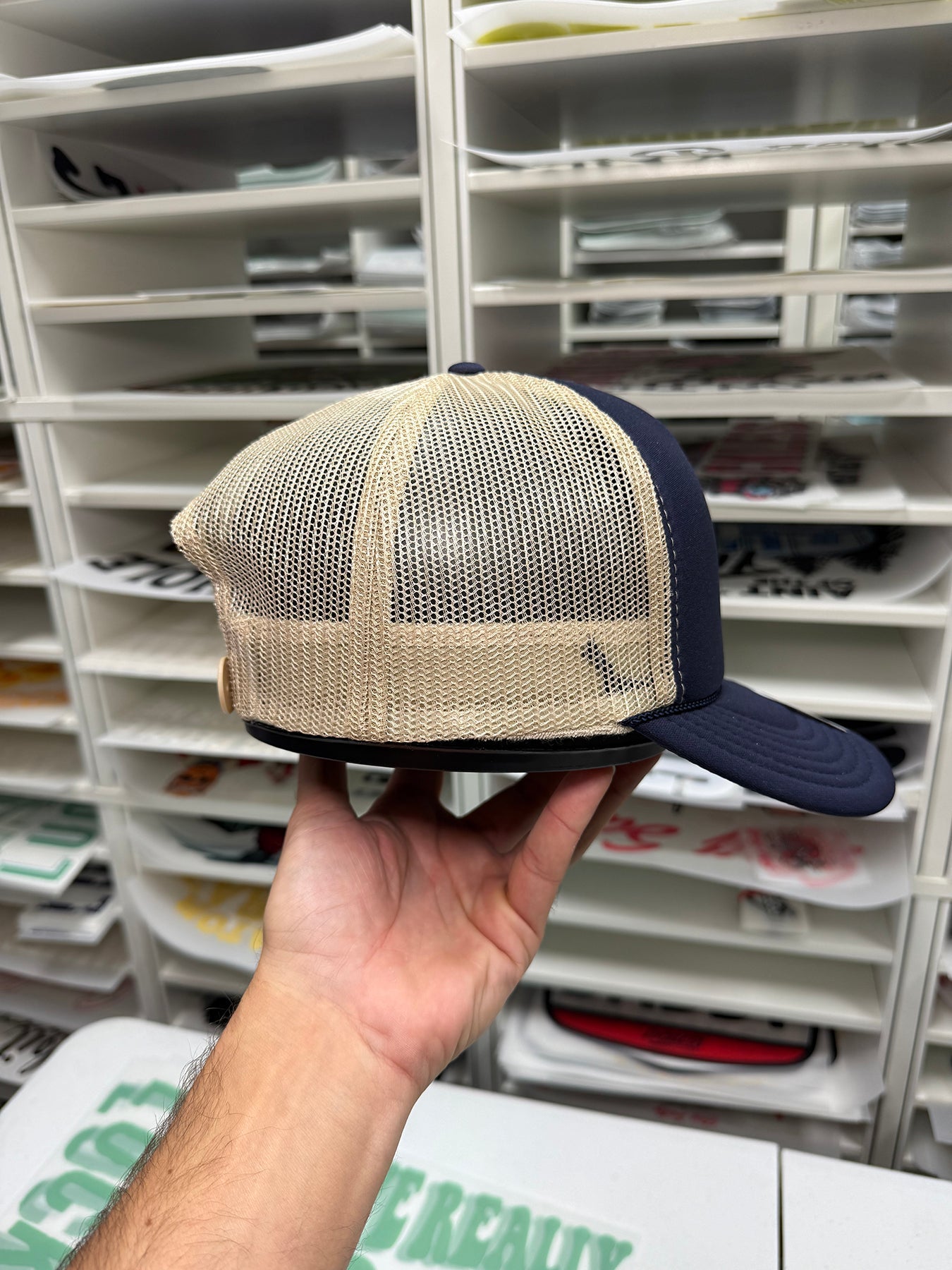 Luckless Outfitters Its a Grower Not A Shower | Funny Trucker Hat — lifestyle context