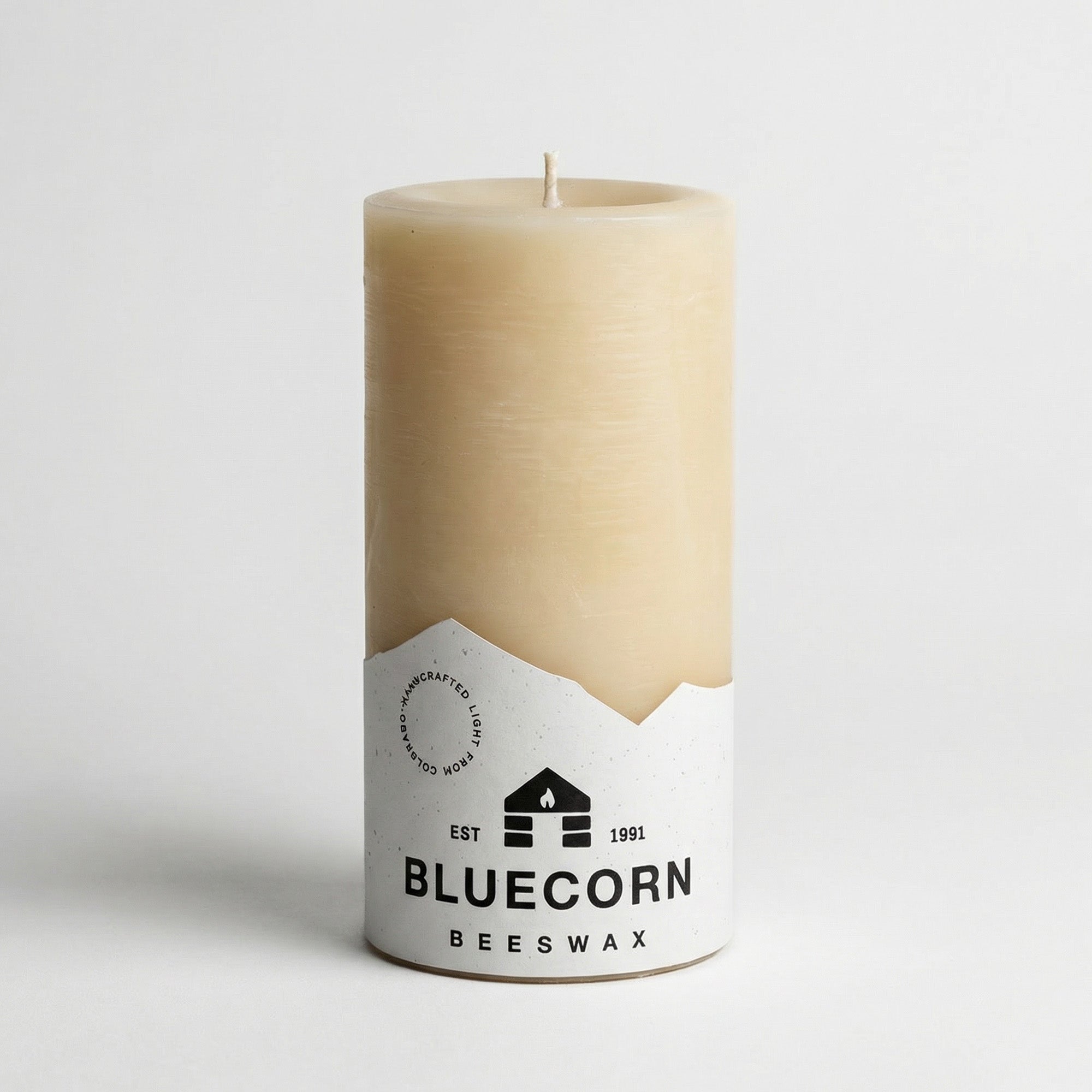 Ivory Pure Beeswax Pillar Candles