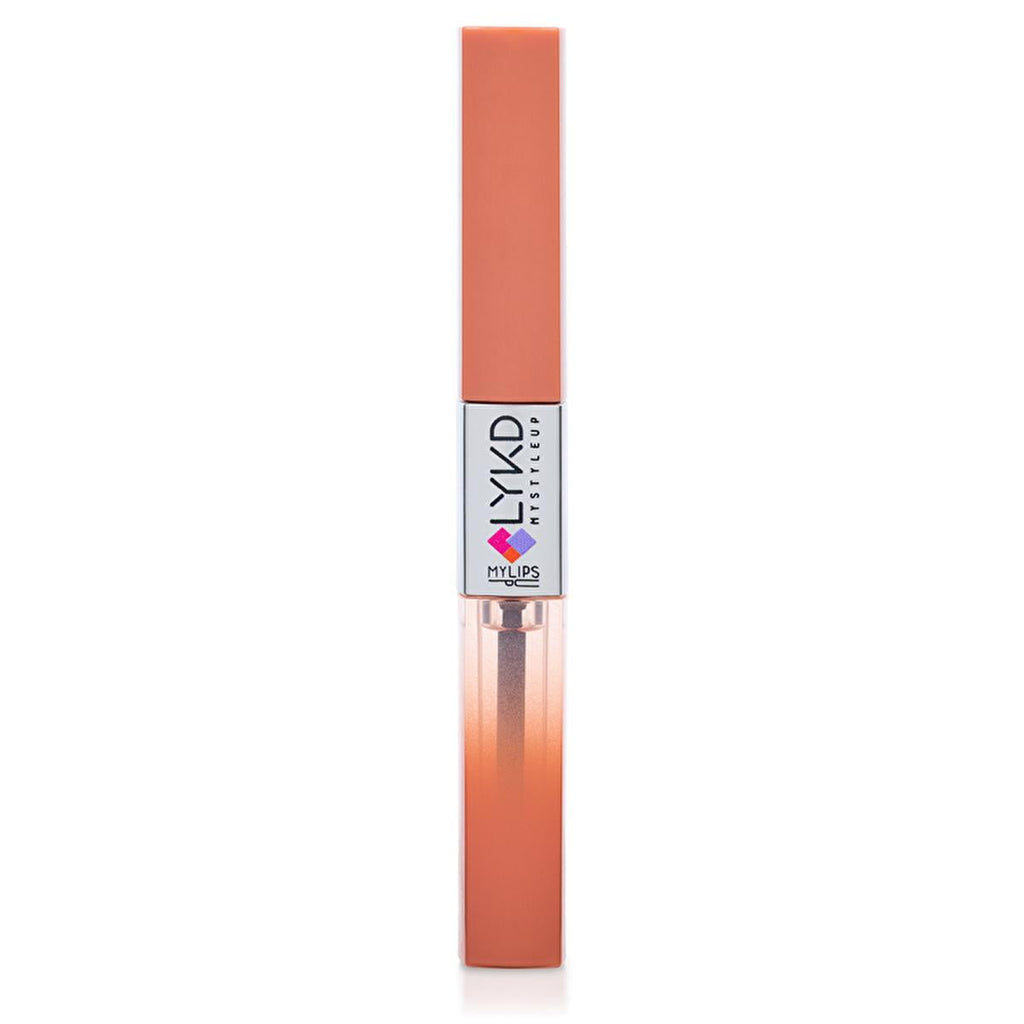 LYKD Double Sided Lipstick & Gloss 213 Peach Nude - Long Lasting, Non-Smudging, High Pigmentation Lip Color