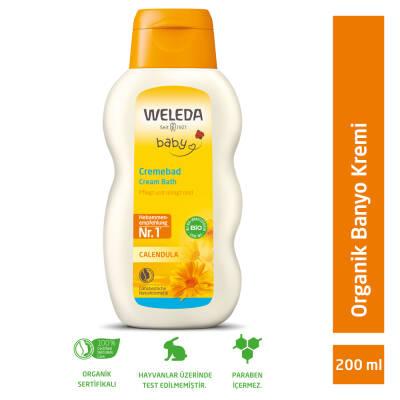 Weleda Organic Baby Bath Cream with Calendula - Gentle, Moisturizing, and Natural Skincare for Infants - 6.76 fl oz