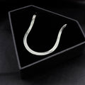 BodyCandy Stainless Steel 3mm Herringbone Link Chain Necklace — main product shot