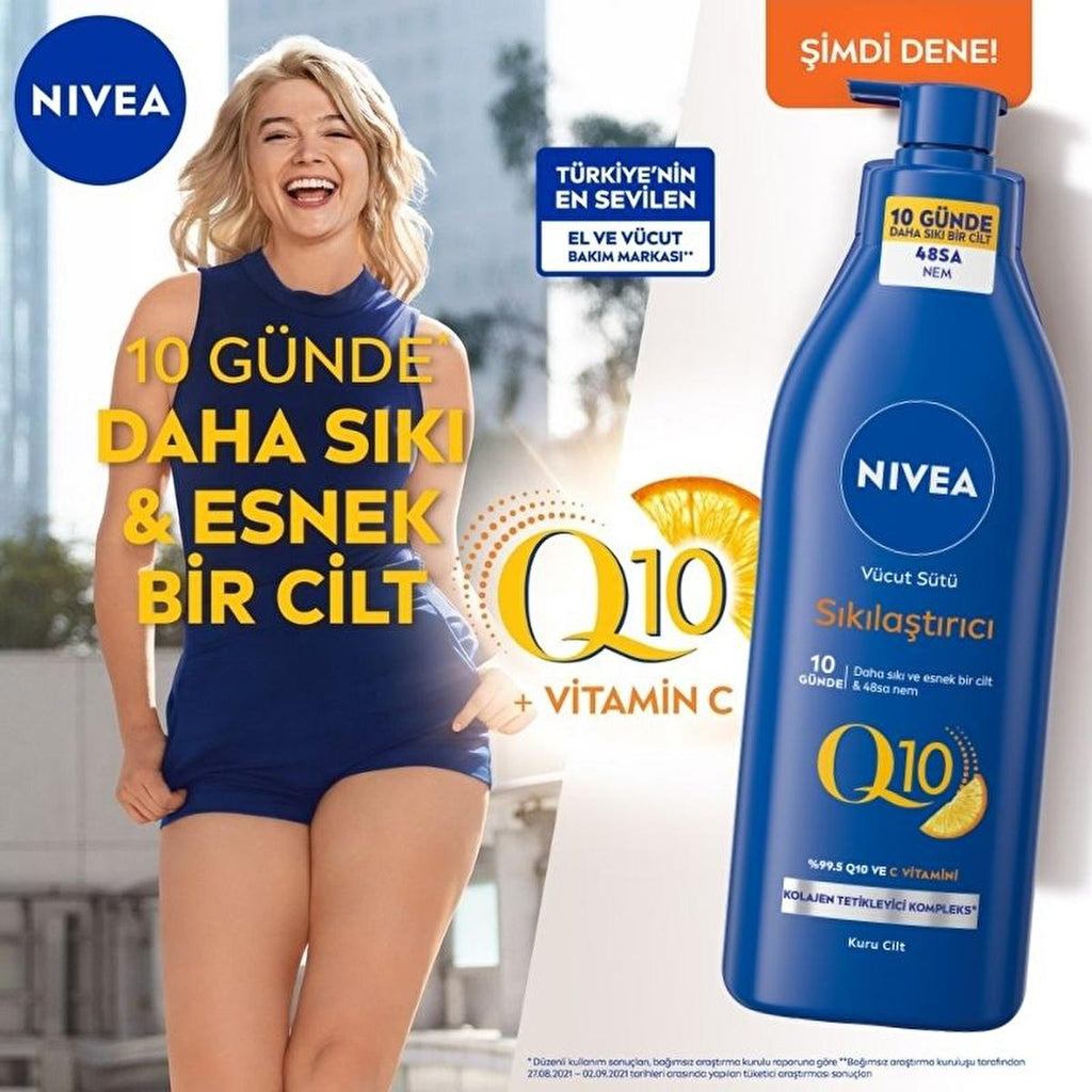 Nivea Q10 Firming Body Lotion - Intensive Moisturization & Firming Benefits for All Skin Types