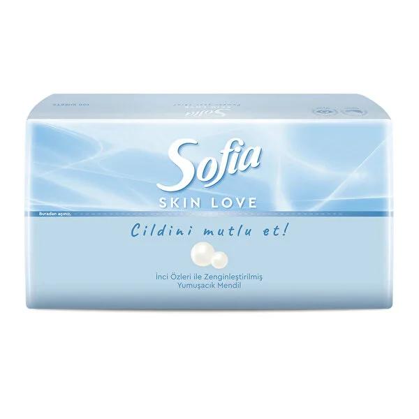 Sofia Skin Love: Gentle Facial Cleansing Wipes for Sensitive Skin - Soft, Pearl Essence Enriched, Makeup Remover & Baby Wipes