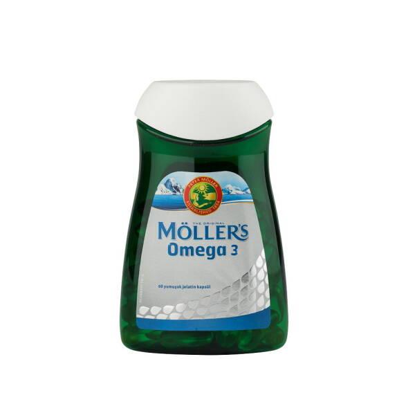 Mšller's Omega-3 Supplement - 60 Softgels with EPA, DHA & Vitamin E - Supports Heart & Brain Health