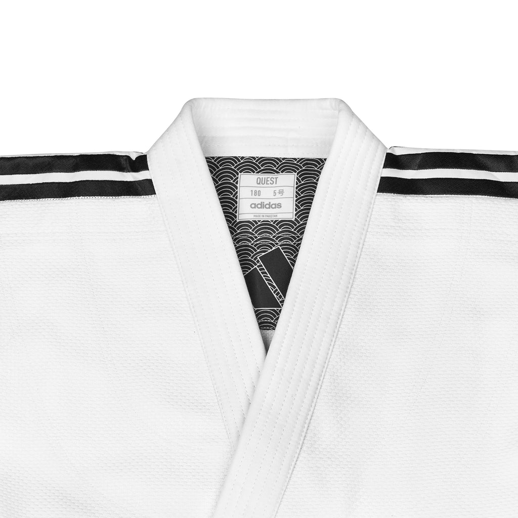 Judo Gear USA J690 Quest with Black and White Stripes — lifestyle context