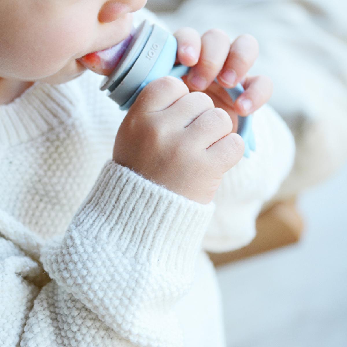 OiOi Baby Food Silicone Feeder - Premium, Safe, and Easy to Clean for Self-Feeding Babies