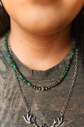 Wild Junkie Authentic Turquoise Heishi Beaded Choker — main product shot