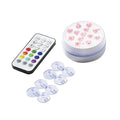 Ideenwelt LED Bath Light: 13 Color-Changing Underwater Lights for Relaxing Pool, Aquarium, & Tub Mood Lighting - Waterproof & Battery Powered