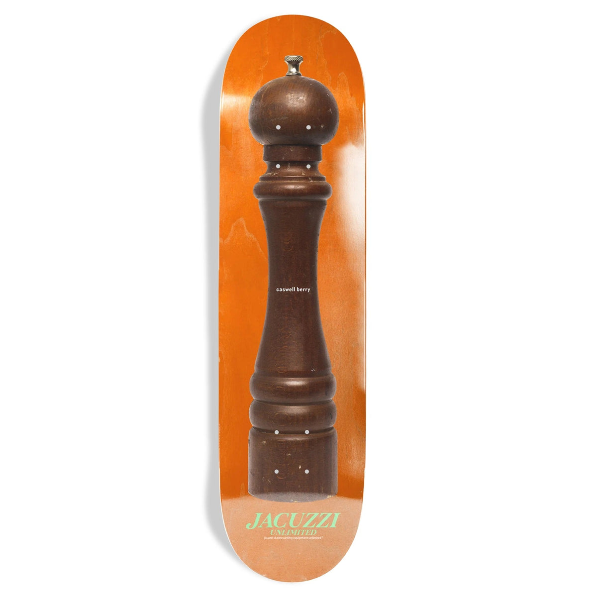 Jacuzzi Caswell Berry Pepper Grinder EX7 Deck - 8.25″ Orange by Skates USA