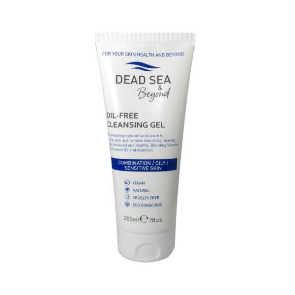 Dead Sea & Beyond Cleansing Gel for Oily Skin - 200ml, Oil-Free Face Wash with Glycerin & Niacinamide