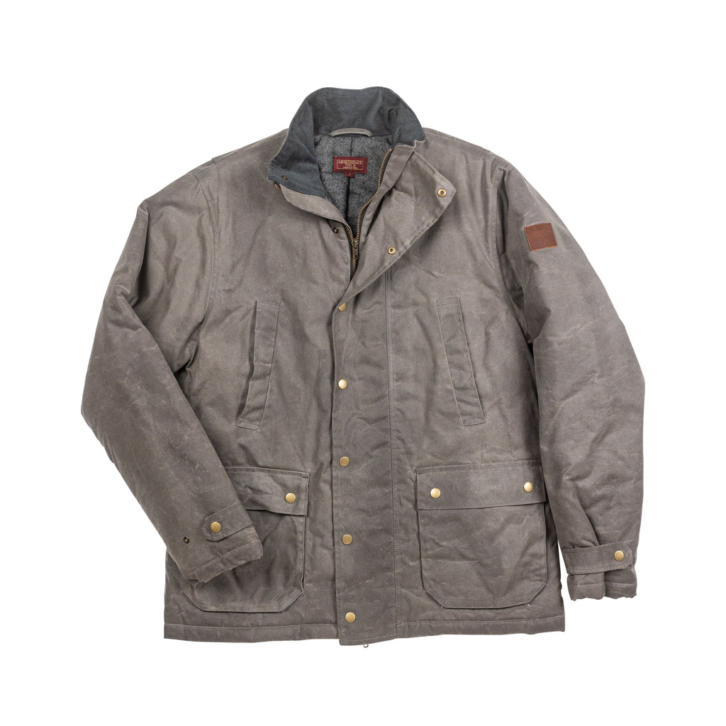 Adirondack Field Copperas Wax Jacket (Slate) — packaging or label