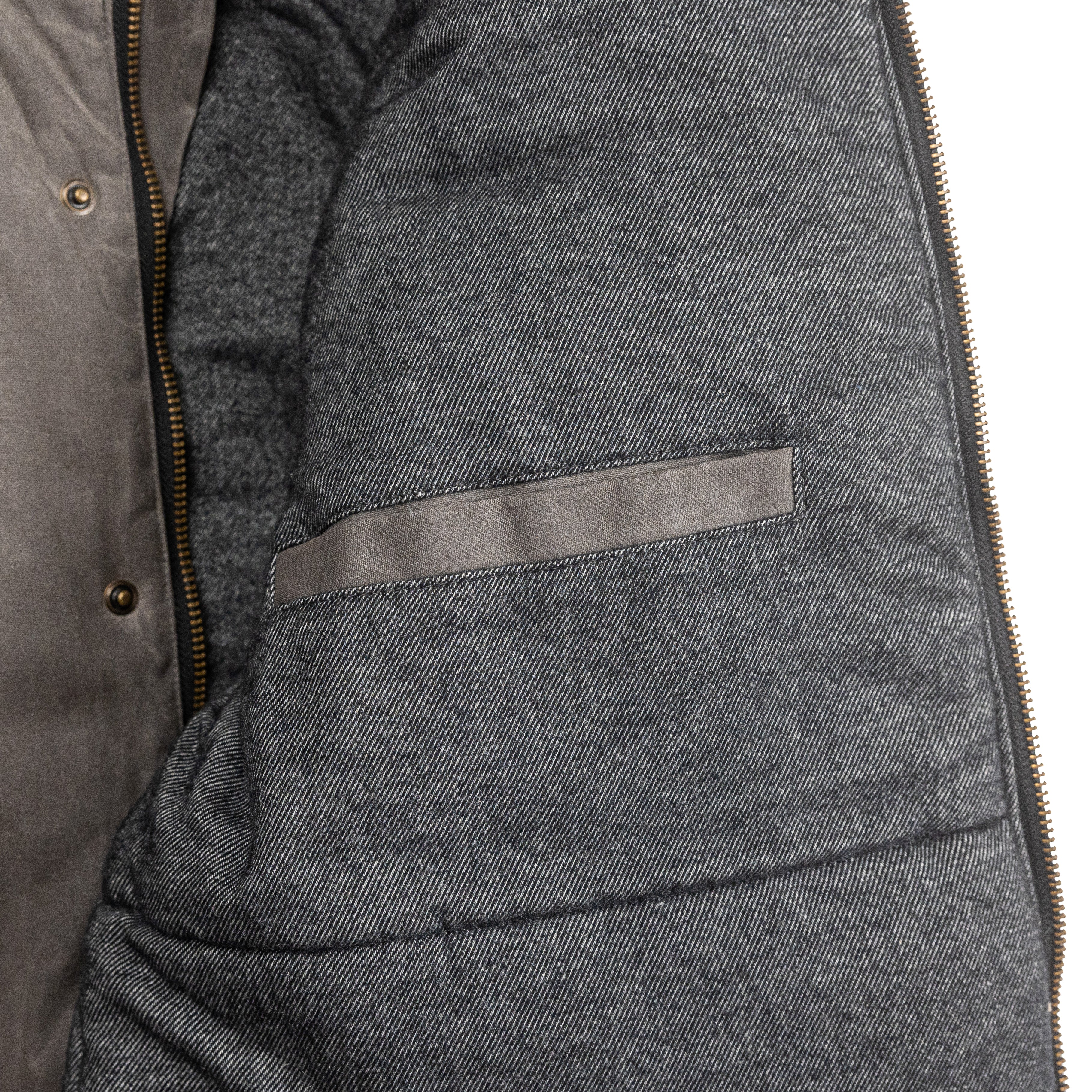 Adirondack Field Copperas Wax Jacket (Slate) — color variant