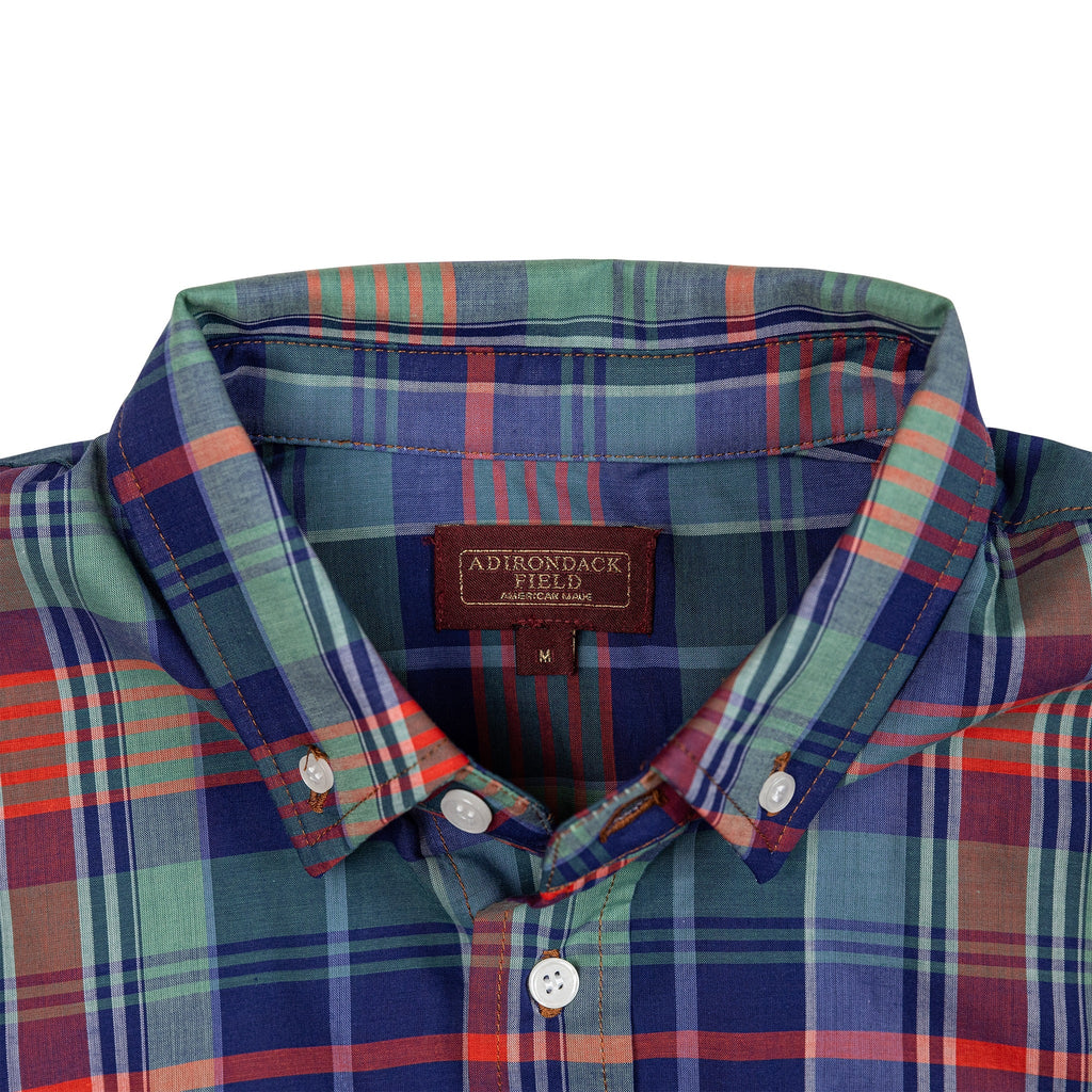 Adirondack Field Tuscarora Silk Blend Oxford — branding close-up