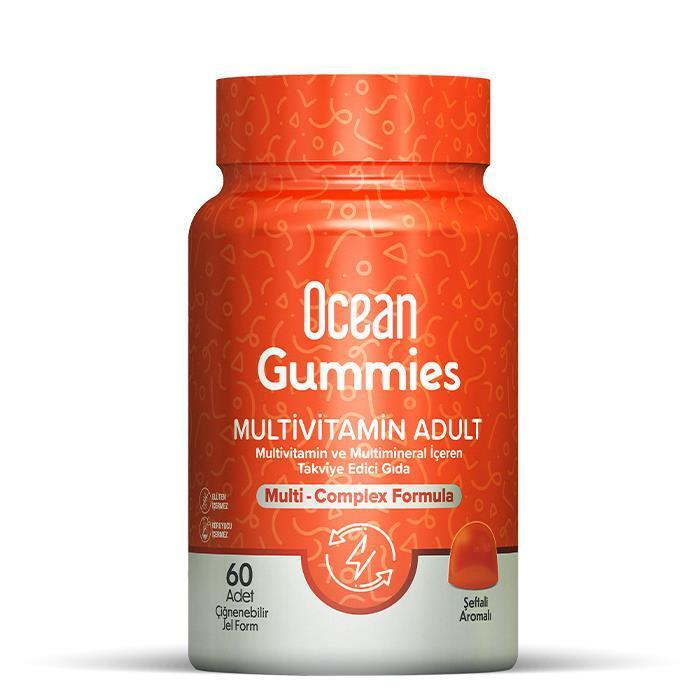 Orzax Ocean Gummies Multivitamin Adult - 60 Count Chewable Vitamin Gummies for Comprehensive Nutrition Support