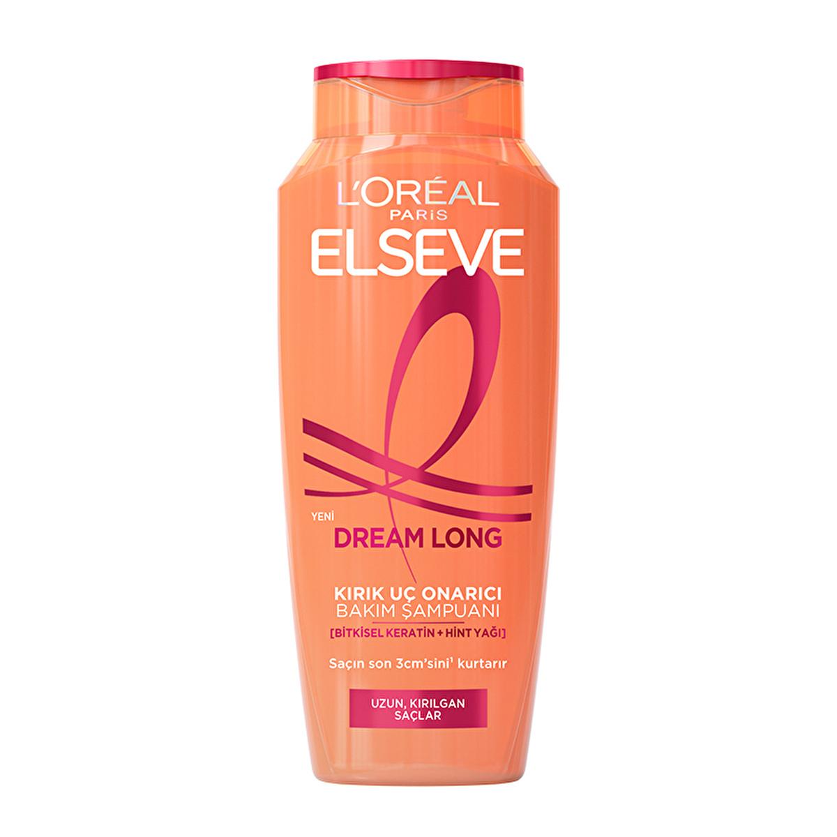 Loreal Paris Elseve Dream Long: Split End Repair & Hair Growth Keratin Shampoo for Long, Damaged Hair - 10.14 fl oz