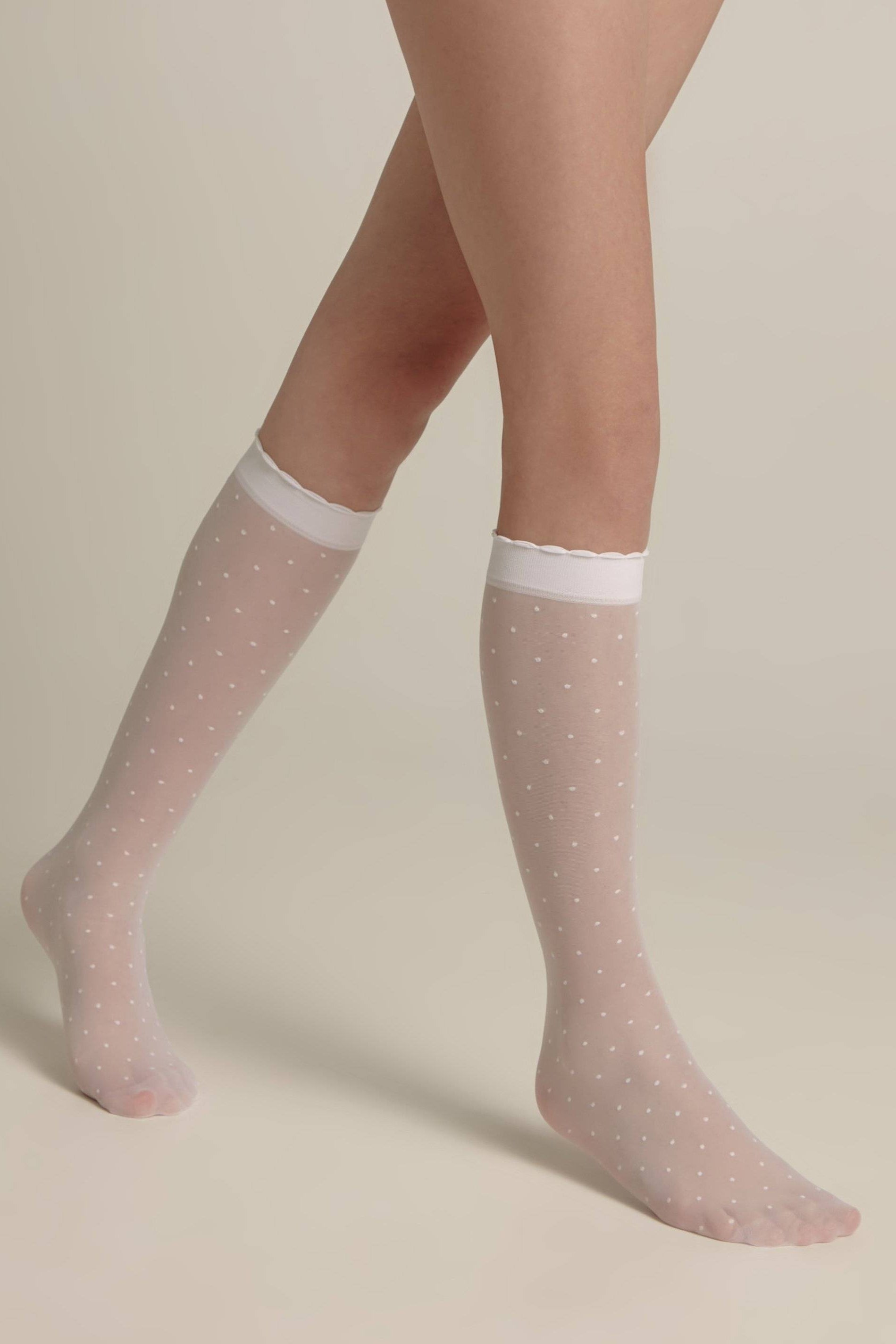 TheRanok.com Conte Knee-Highs for girls Dots 20 Den — lifestyle context