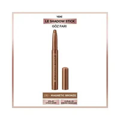 Loreal Paris Le Shadow Stick: Magnetic Bronze Eyeshadow - Creamy, Shimmering, Long-Lasting, Easy to Apply Bronze Eyeshadow Stick