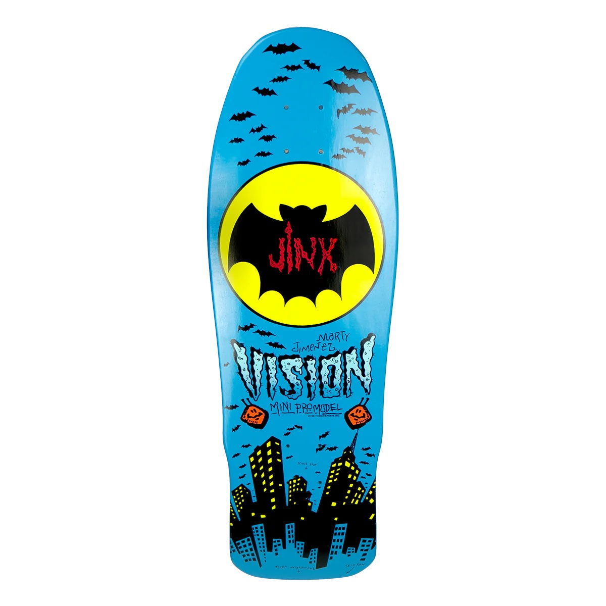 Vision Jinx Mini Skateboard Deck - 9.5″ Blue by Skates USA