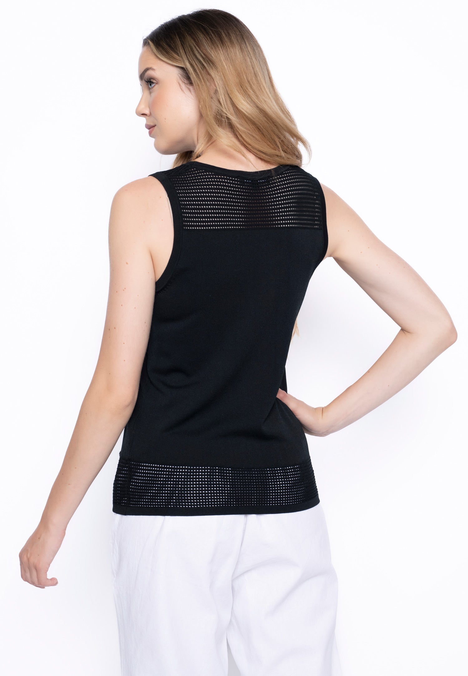 KADOU BOUTIQUE Knitted Tank — lifestyle context