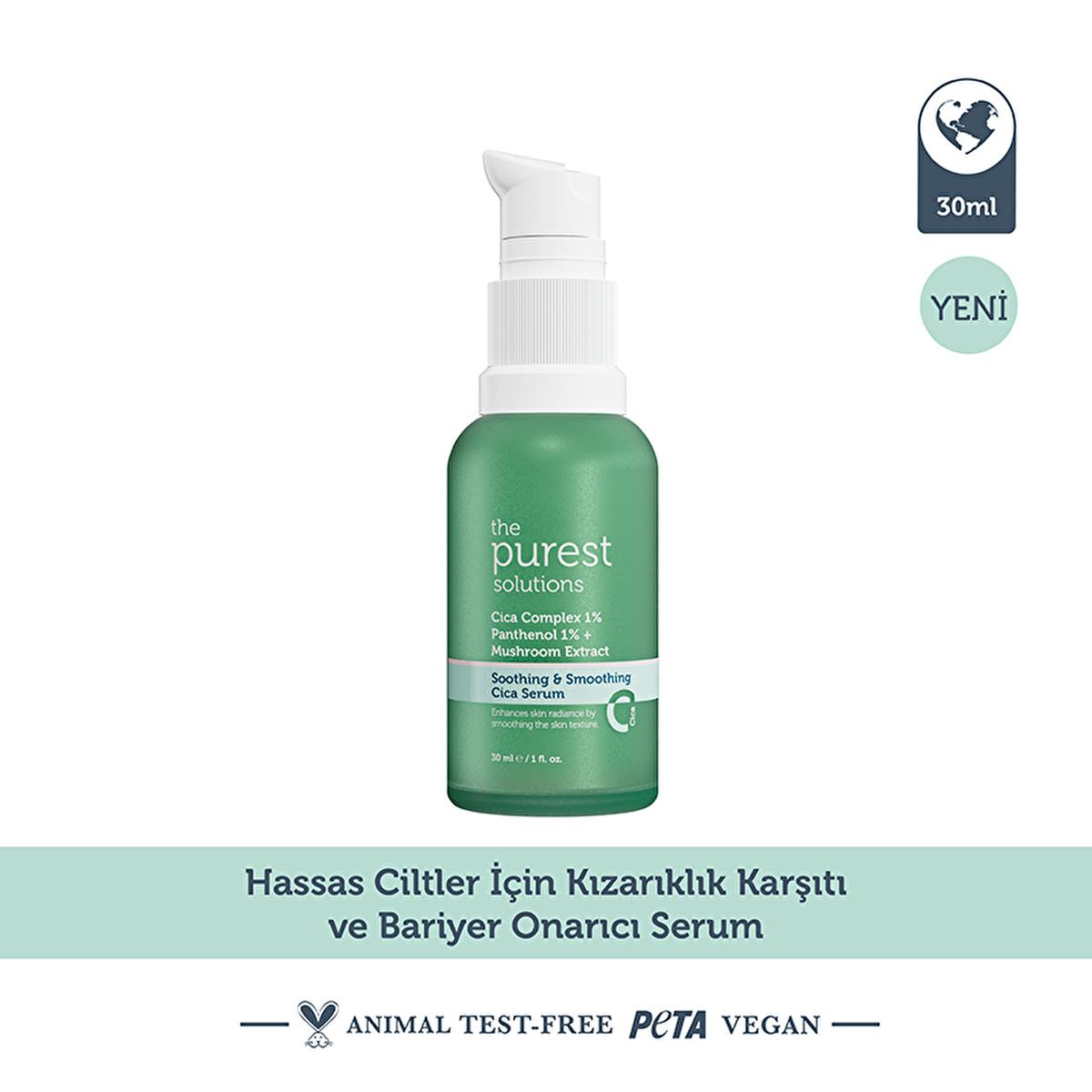 The Purest Solutions Cica Serum: Soothe & Repair Sensitive Skin, Reduce Redness, Deep Hydration - Best Skin Barrier Repair Facial Serum