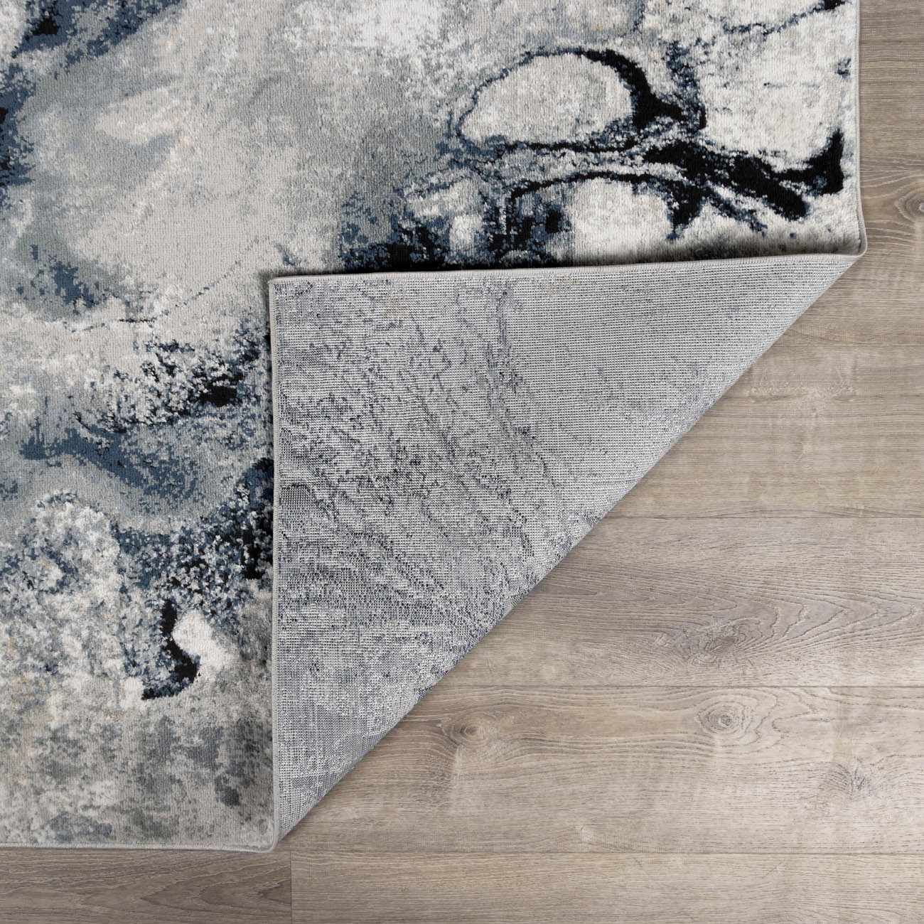 Kirkland Dark Blue Marble Rug – Boutique Rugs, view 5