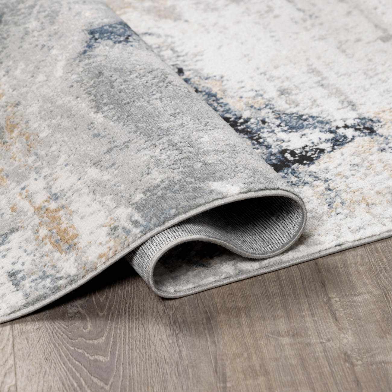 Kirkland Dark Blue Marble Rug – Boutique Rugs, view 6