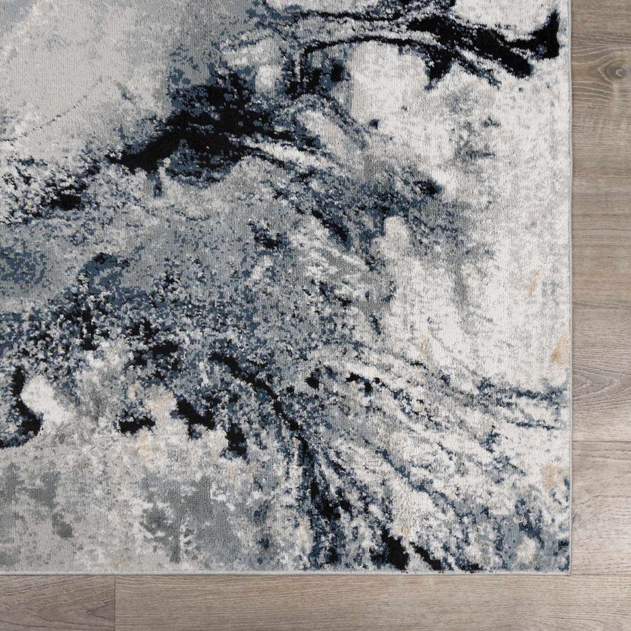Kirkland Dark Blue Marble Rug – Boutique Rugs, view 7