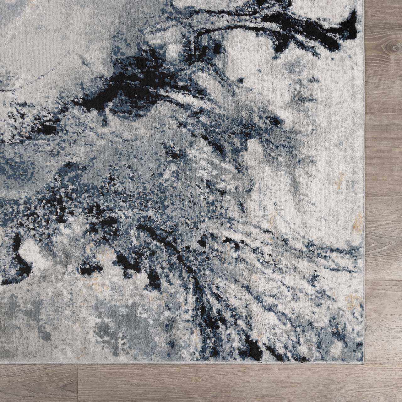 Kirkland Dark Blue Marble Rug – Boutique Rugs, view 19