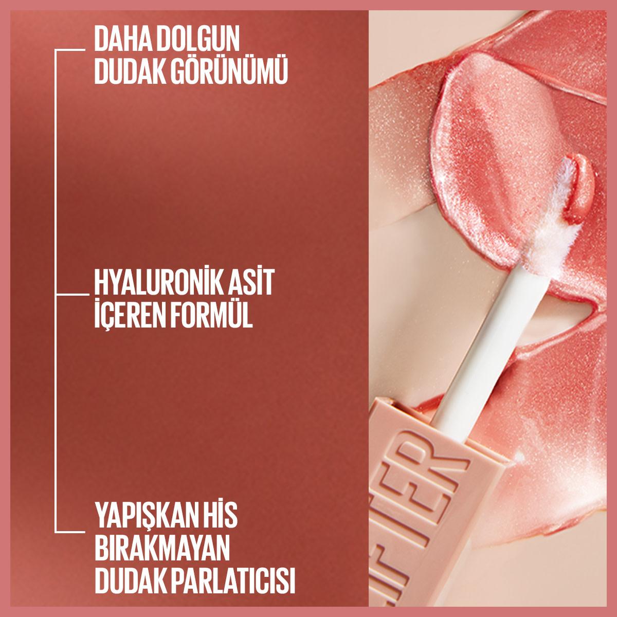 Maybelline New York Lifter Gloss - Moisturizing Lip Gloss with Hyaluronic Acid & Lifting Effect