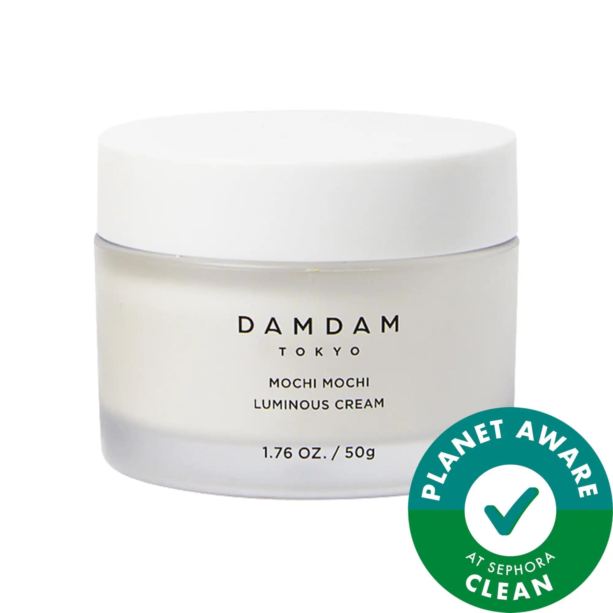 Mochi Mochi Luminous Plumping Hydrating Moisturizer: Vegan, Cruelty-Free Anti-Aging Facial Cream for Dry Skin | Shiso Leaf & Phytic Acid Formula