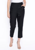 KADOU BOUTIQUE Eyelet Pull-On Straight Leg Pants by Picadilly — main product shot