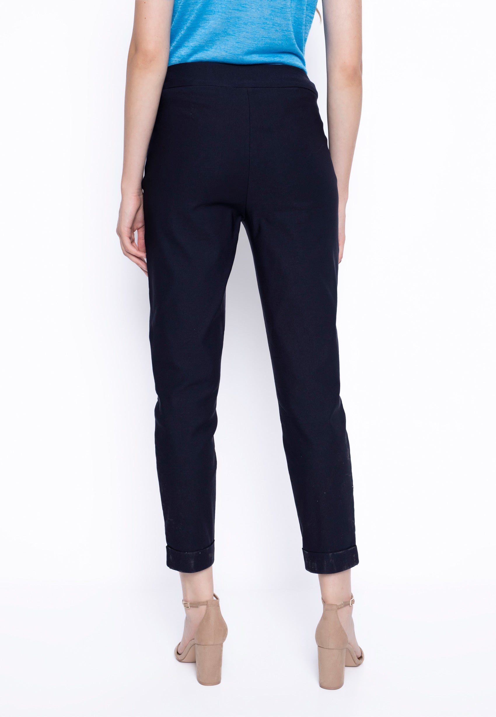 KADOU BOUTIQUE Ankle Cuff Pants by Picadilly Canada — detail close-up