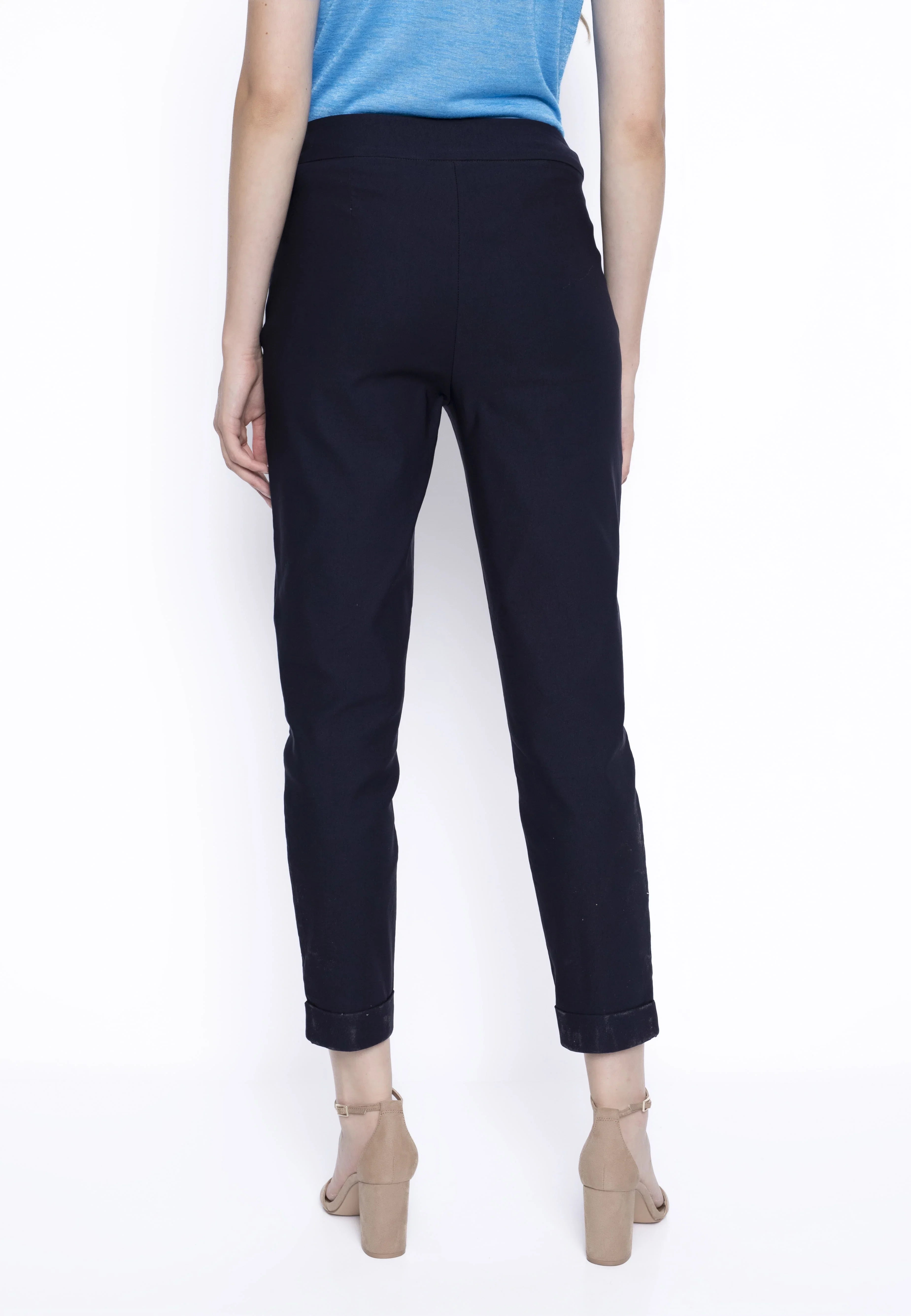 KADOU BOUTIQUE Ankle Cuff Pants by Picadilly Canada — side view