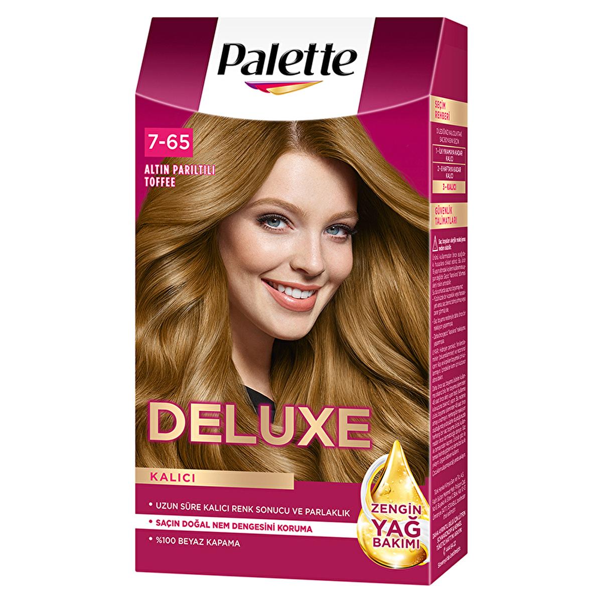Palette Deluxe Golden Toffee Hair Dye 7-65 - Long-Lasting Nourishing Hair Color