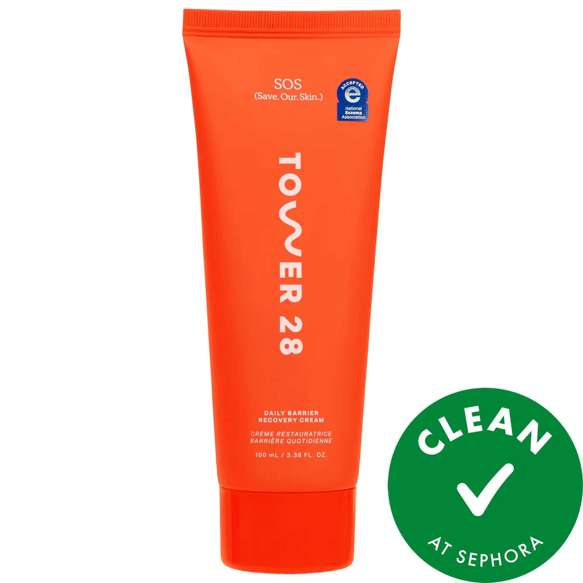 SOS Daily Skin Barrier Redness Recovery Moisturizer: Hydrating Hyaluronic Acid Cream for Sensitive, Eczema-Prone Skin - Vegan & Cruelty-Free