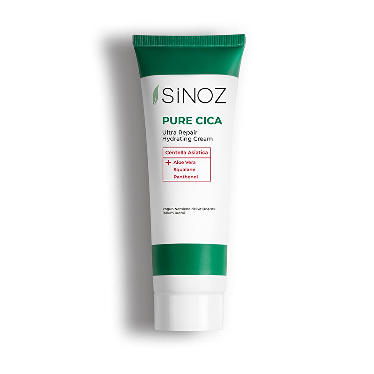 Sinoz Pure Cica Cream: Intensive Hydration & Repair - Soothing Centella Asiatica, Squalane & Aloe Vera -  Sensitive Skin Moisturizer, Post-Procedure Care