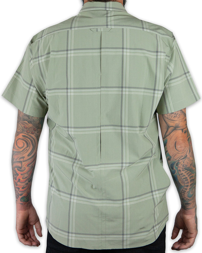 Off The Grid Surplus Jack Knife SS Shirt - Sage Green — back view