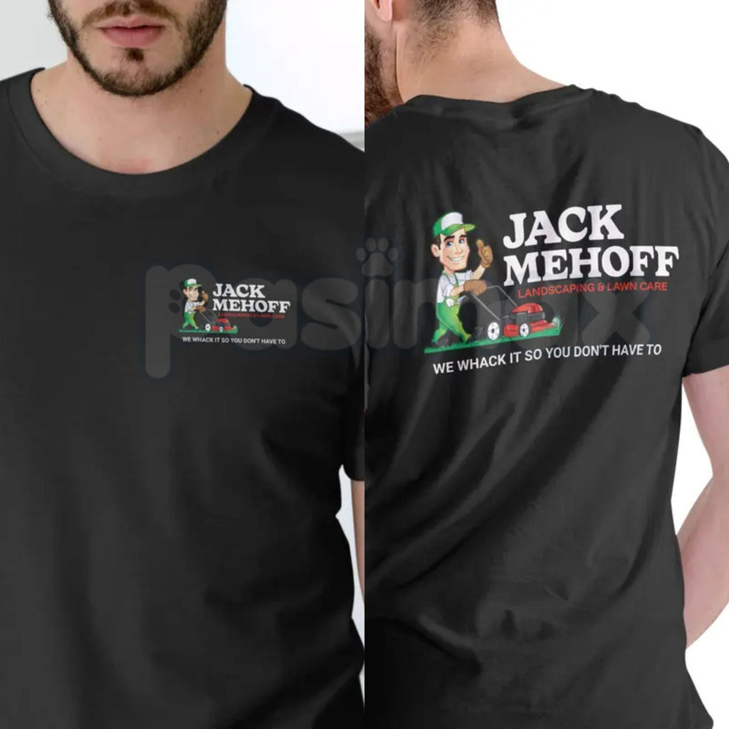 "Jack Mehoff" Funny Lawn Care T-Shirt – Retro Landscaping Cartoon Graphic Tee, Premium 100% Cotton Mowing Humor Top, Soft Lived-In Heavyweight Sarcastic Gardener Shirt, Made in USA