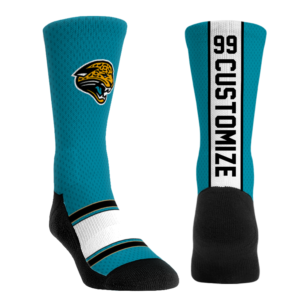Rock 'Em Socks Rock 'Em Socks Jacksonville Jaguars - Custom Jersey (Throwback) — main product shot