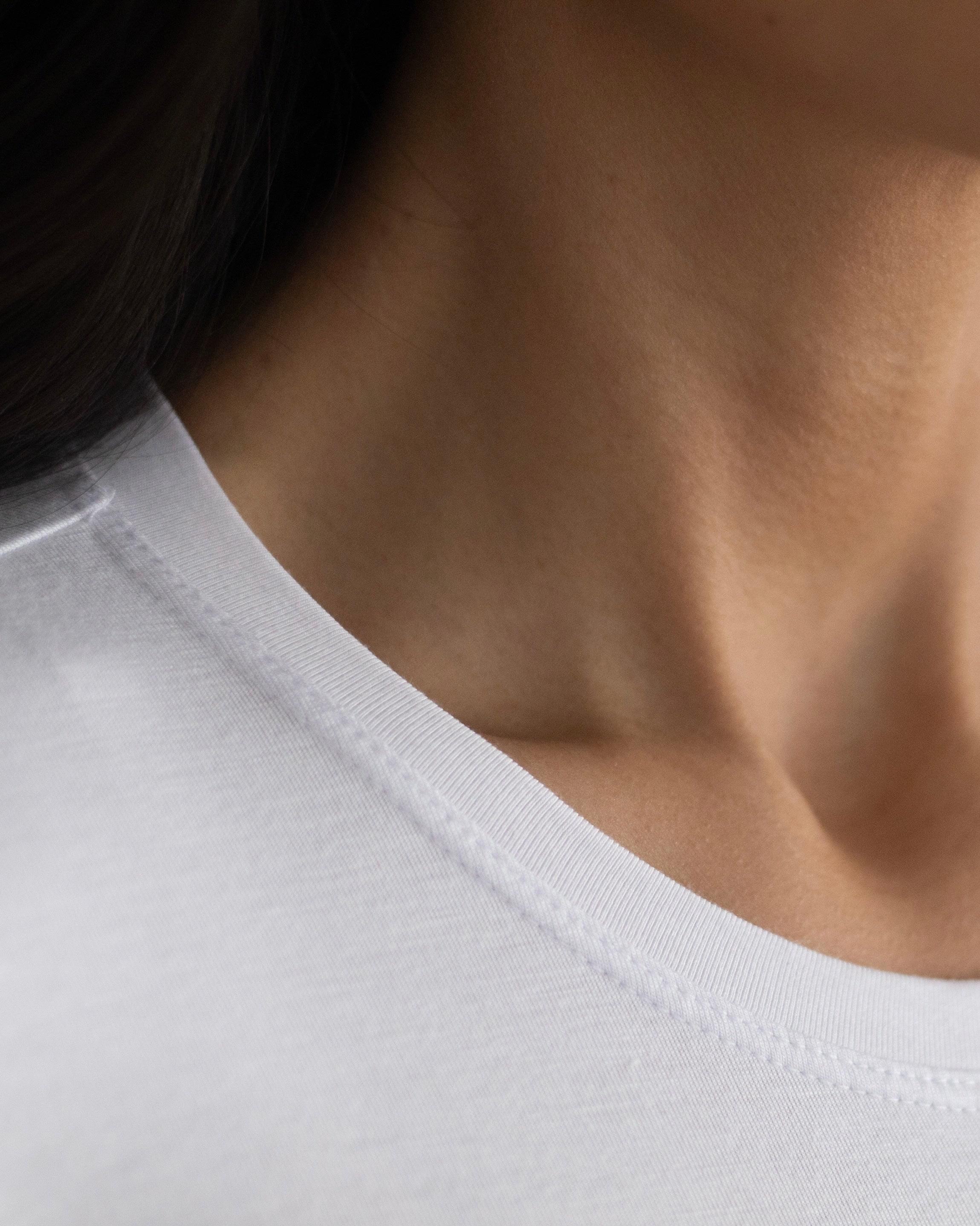 HALFTEE Layering Fashions Crew Neck 3/4 Sleeve Halftee — HALFTEE Layering Fashions branding close-up