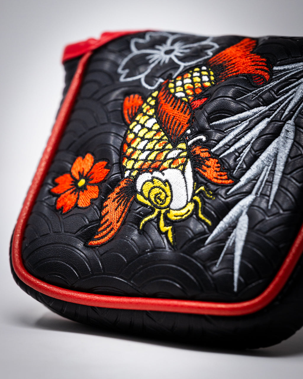 Pins and Aces Koi Flow - Mallet Putter Cover — alternative angle